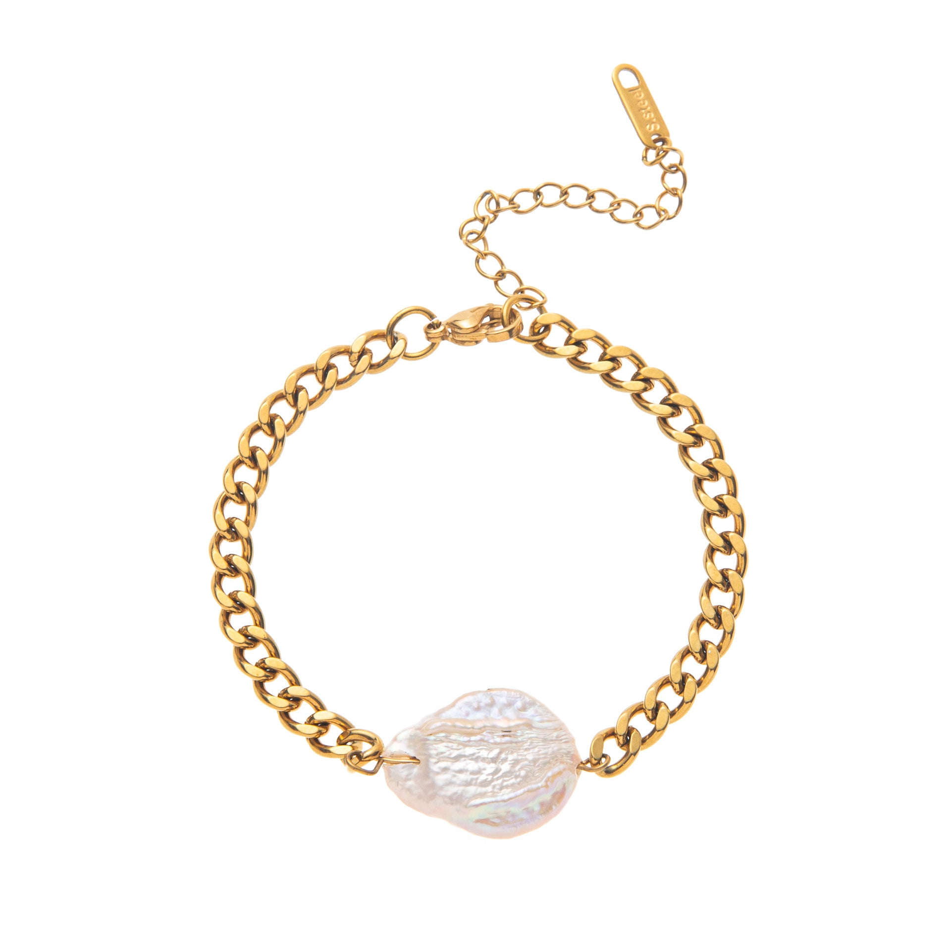 Wholesale Irregular Baroque Pearl Bracelet Light Luxury  Freshwater Pearl Bracelet for Women