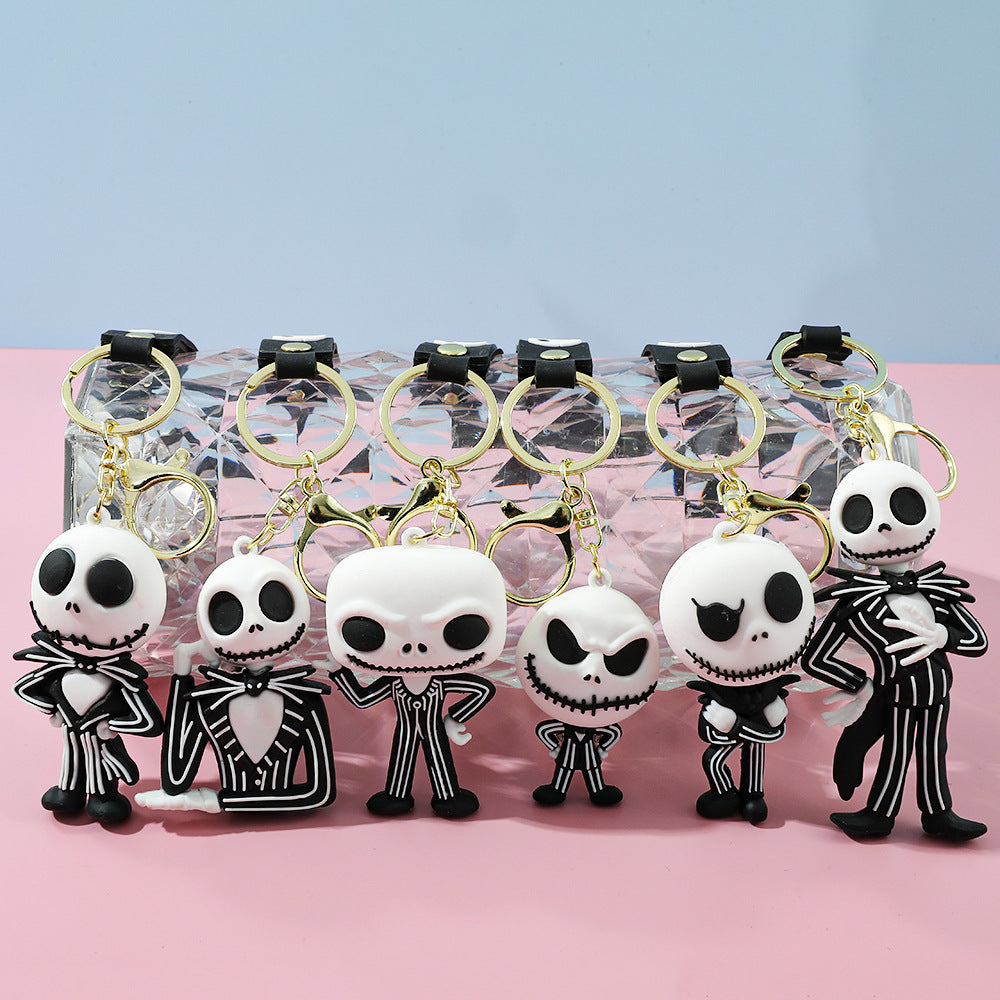 Wholesale PVC Keychain  Skull Design Cute Car Key Accessory Gift For Fans