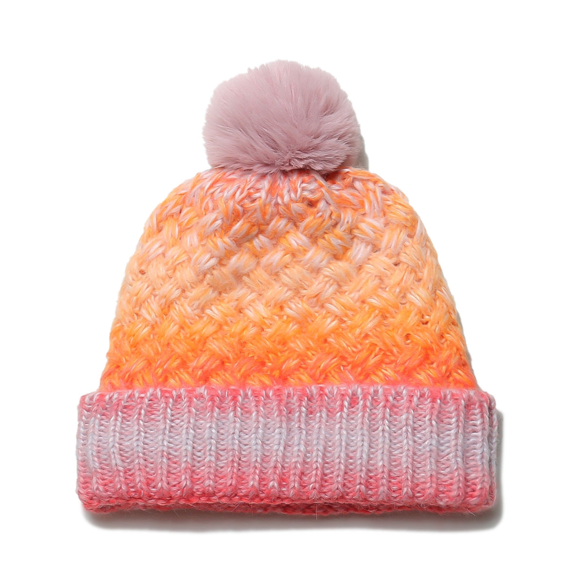 Wholesale Autumn and Winter New Warm Fur Balls with Fleece Thickened Ear Protection Caps and Beanie Hats