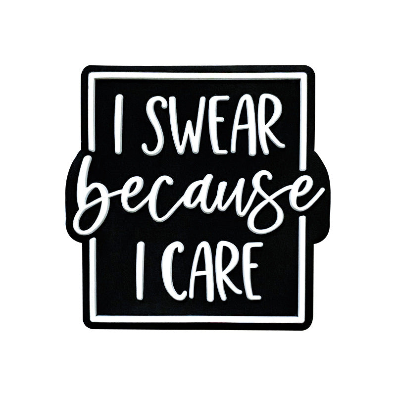 Wholesale 10pcs English DIY Focus Beads Silicone Beads