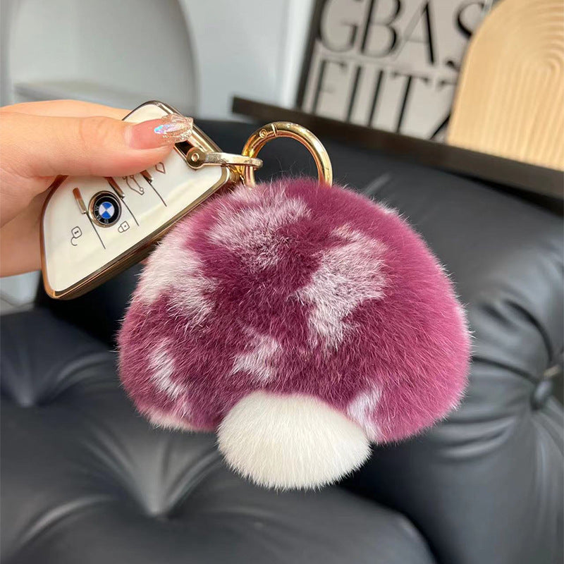 Wholesale Plush Mushroom Keychain