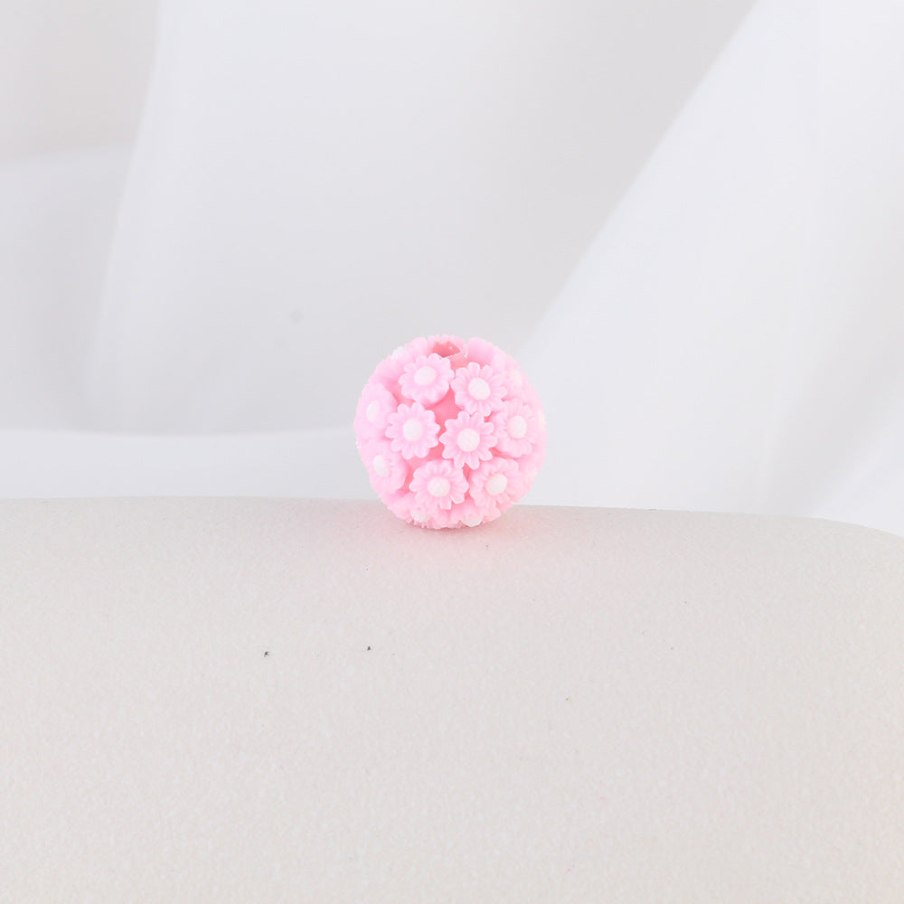 Wholesale 10pcs 2CM Sunflower Ball Soft Ceramic Beads