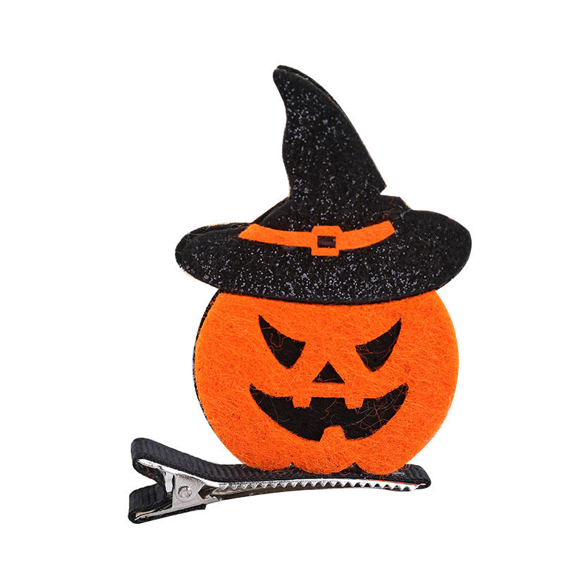 Wholesale Halloween Costume Cute Bat Ghost Wizard Hat Pumpkin Three-dimensional Hairpin
