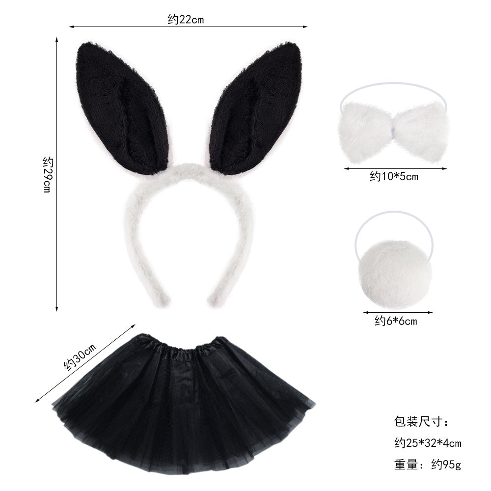 Wholesale Halloween Women Children's Performance Props Easter Cute Plush Rabbit Ear Headwear