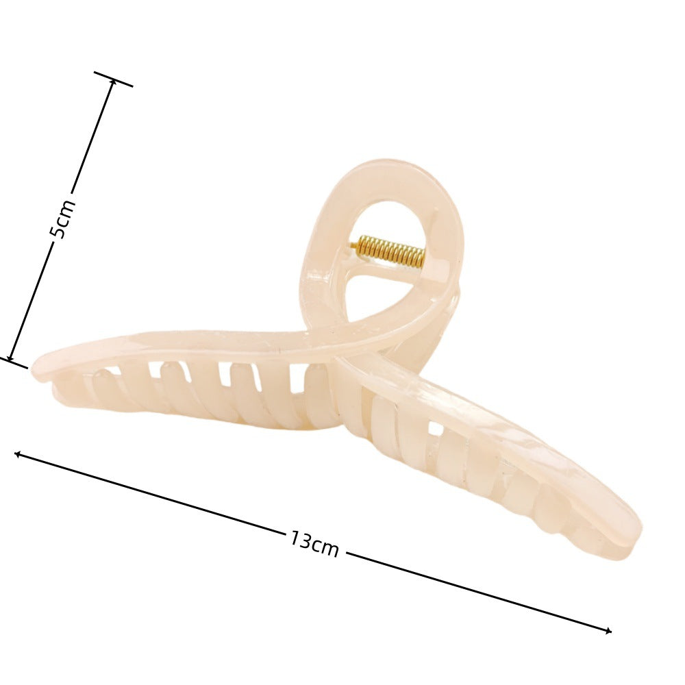 Wholesale Jelly Strap Cross Shark Clip Simple Fashion Back Head Hair Claw