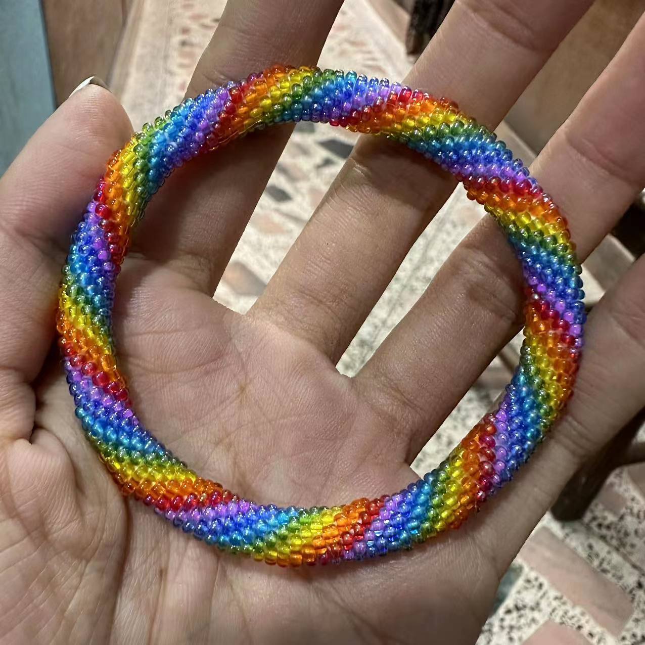 Wholesale Nepalese Hand-woven Japanese Essential Oil Diffuser Beaded Bracelet