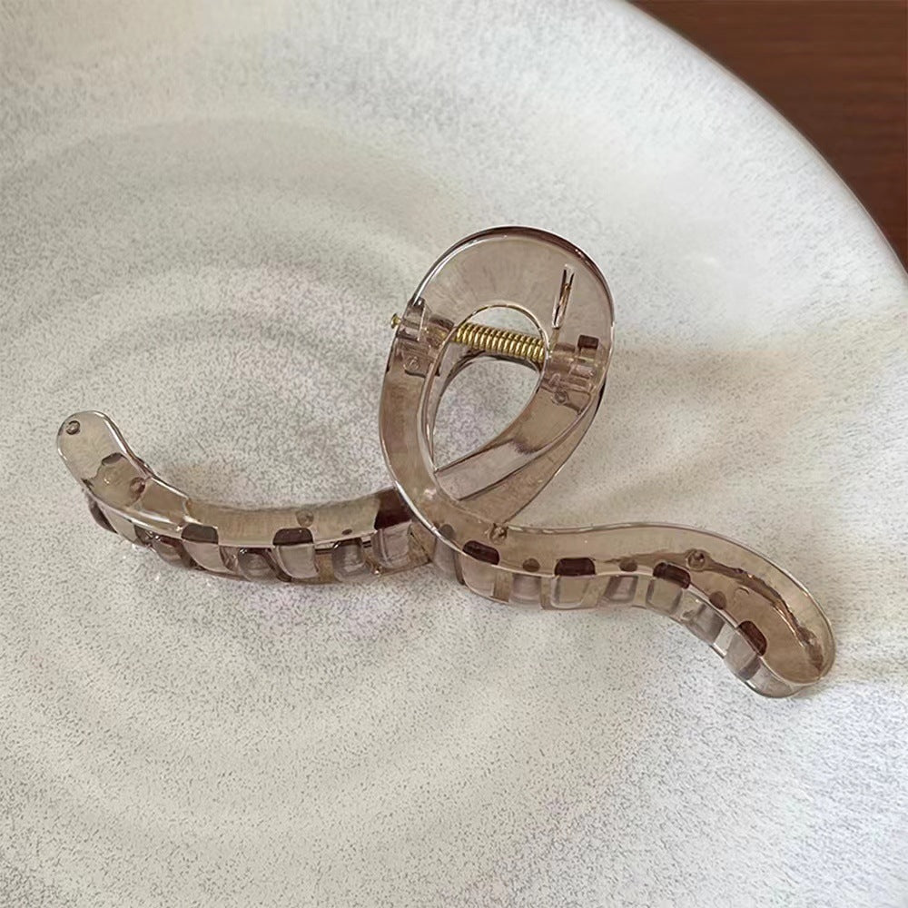 Wholesale Geometric Line Plastic Frosted Hair Clips