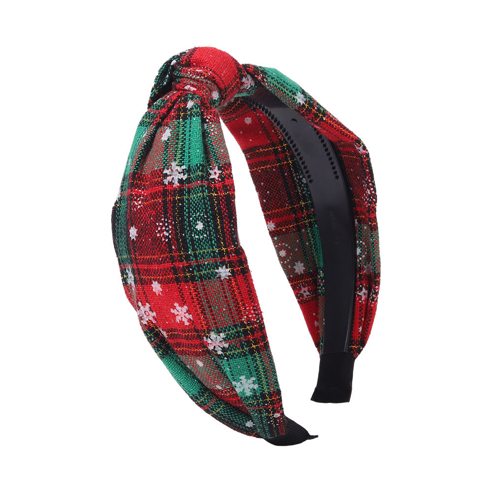 Wholesale Christmas Series Knotted Fabric Hair Bands