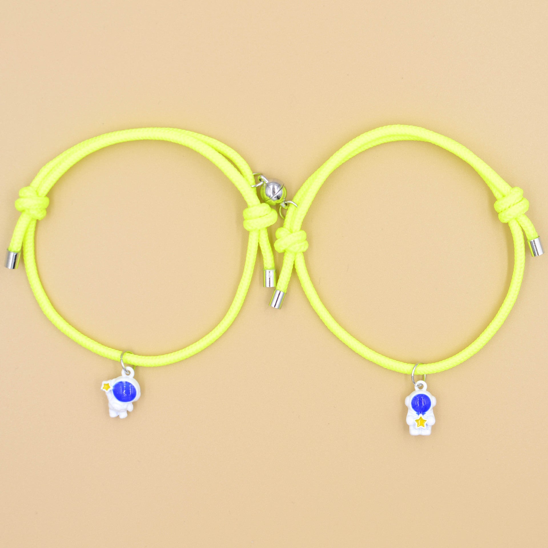 Wholesale Colorful astronaut couple commemorative bracelet