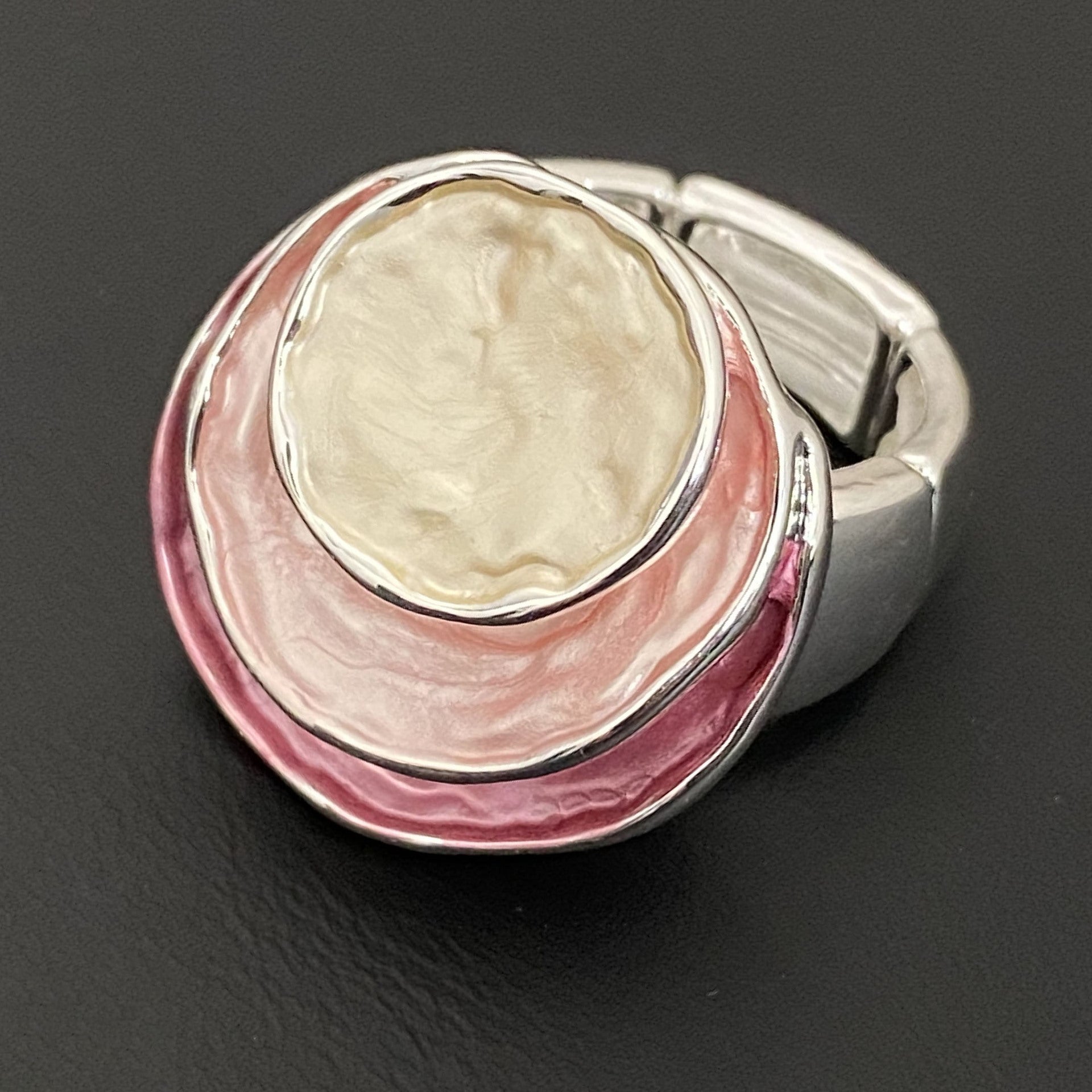 Wholesale Three-layer Ring Oil Drip Alloy Ring