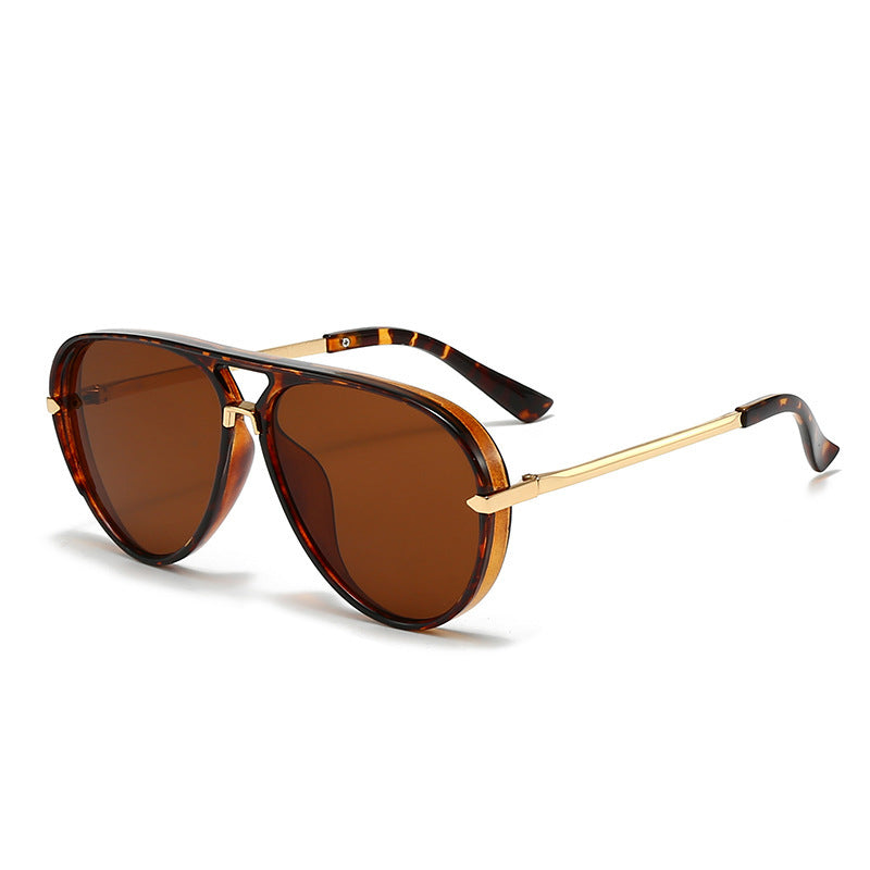 Wholesale Pilot Retro Large Frame  Mirror Sunglasses