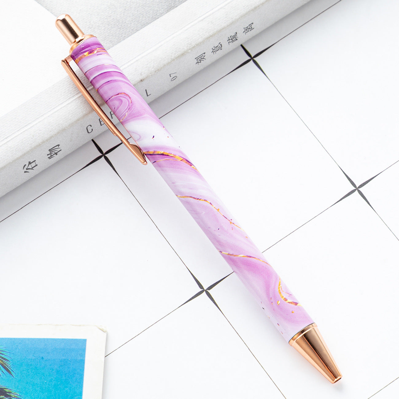 Wholesale New creative student cute printing pattern metal pen