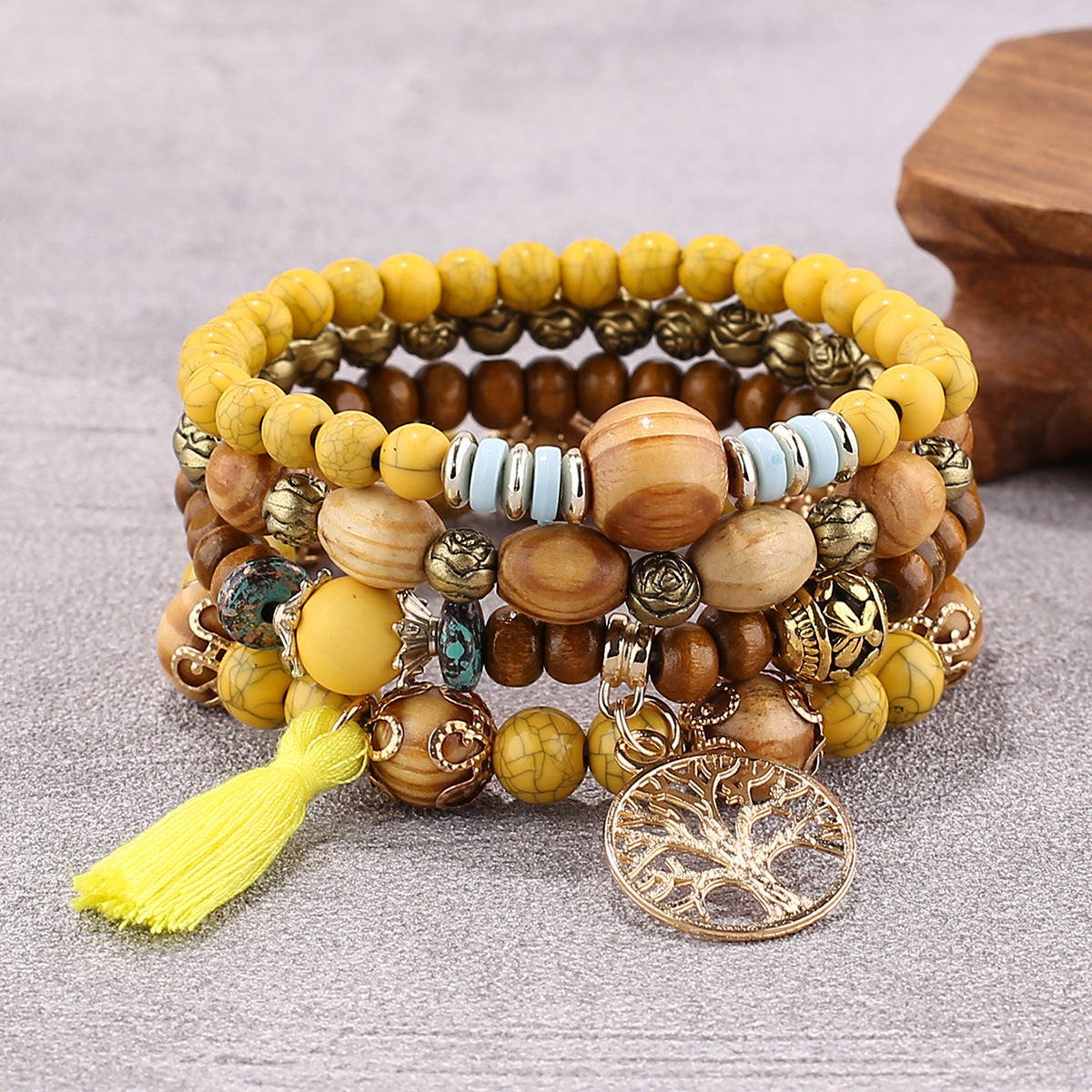 Wholesale Tassel Multi-layer Alloy Bracelet
