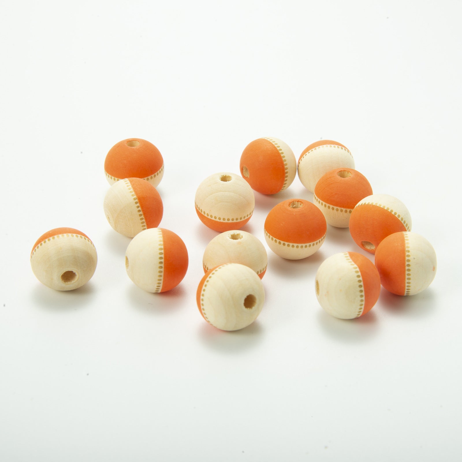 Wholesale of 10PCS/PACK Independence Day Colored Wooden Beads