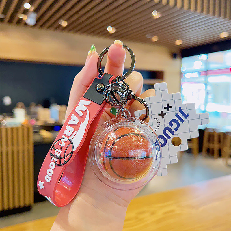 Llavero de baloncesto de PVC al por mayor