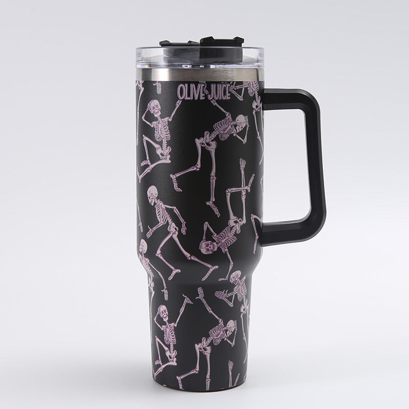 Wholesale Tumbler 40oz Printed Handle 1200ml Thickened Insulation Ice Cup