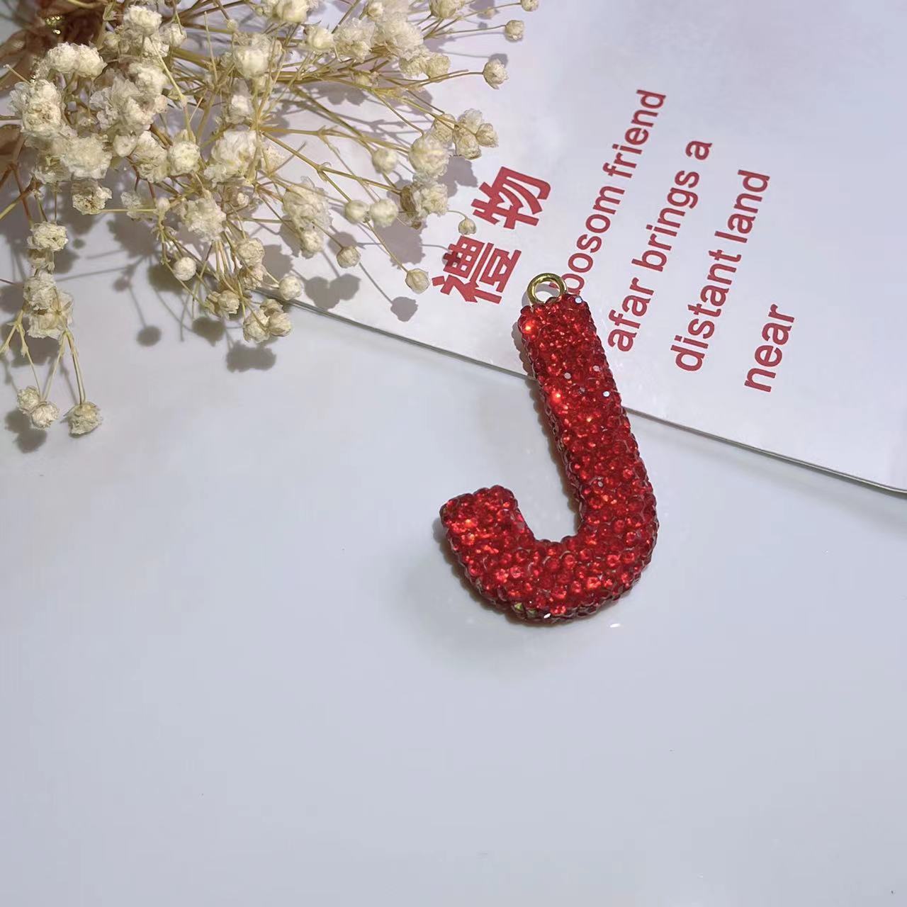 Wholesale Optional Color Letter Car Keychains