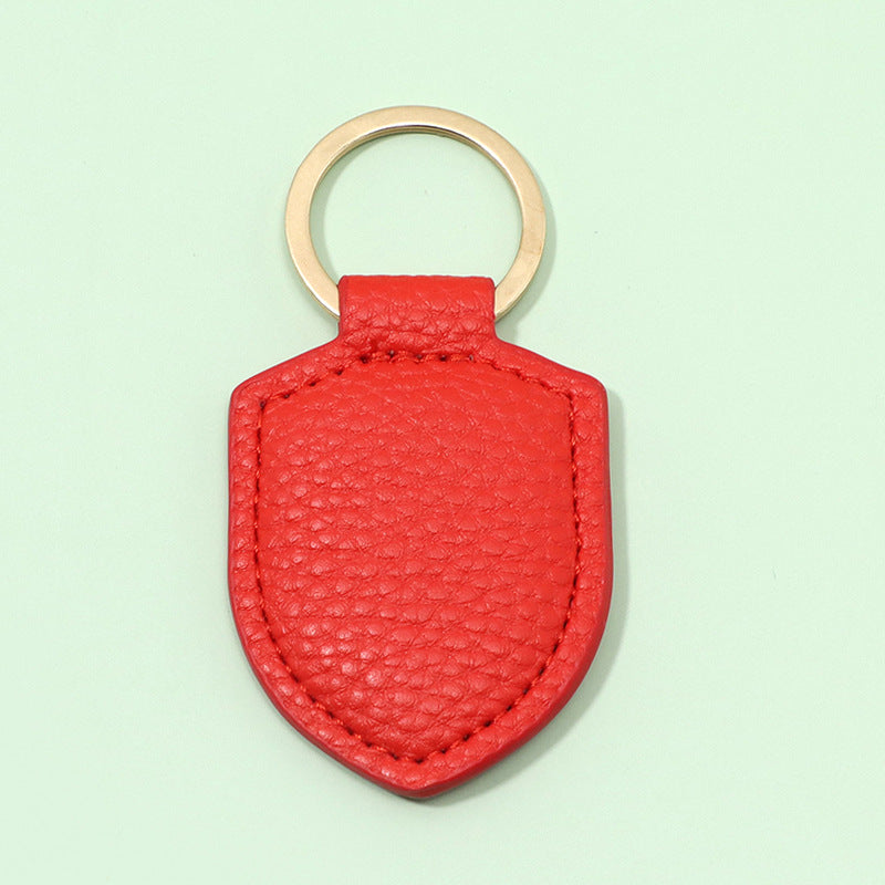 Wholesale Shield Leather Keychains