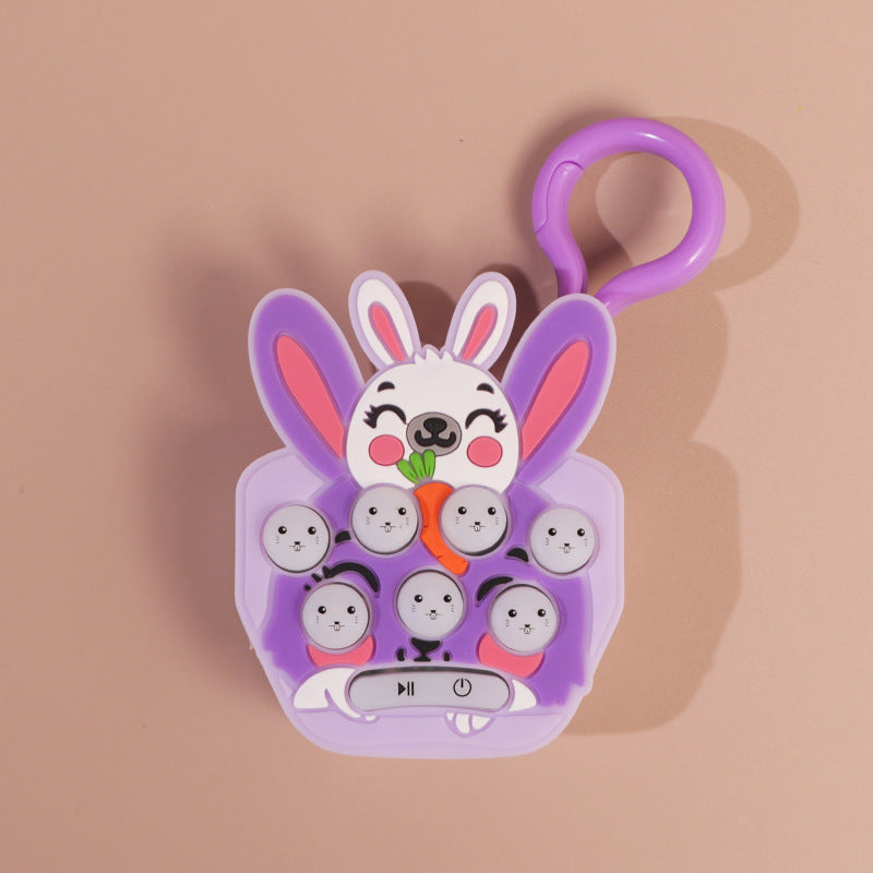 Descompresión de conejo de zanahoria de PVC al por mayor Gopher Machine Keychain