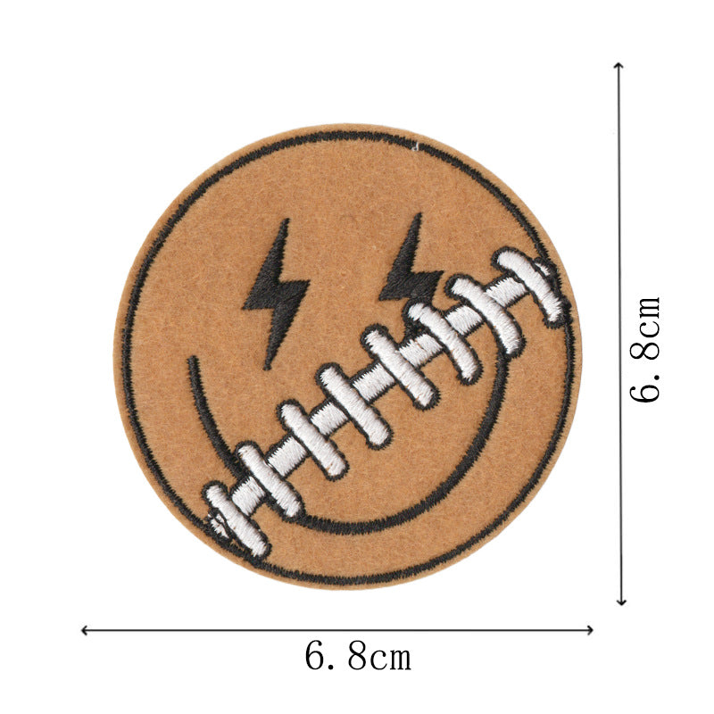 Wholesale Cartoon football embroidery DIY Patches