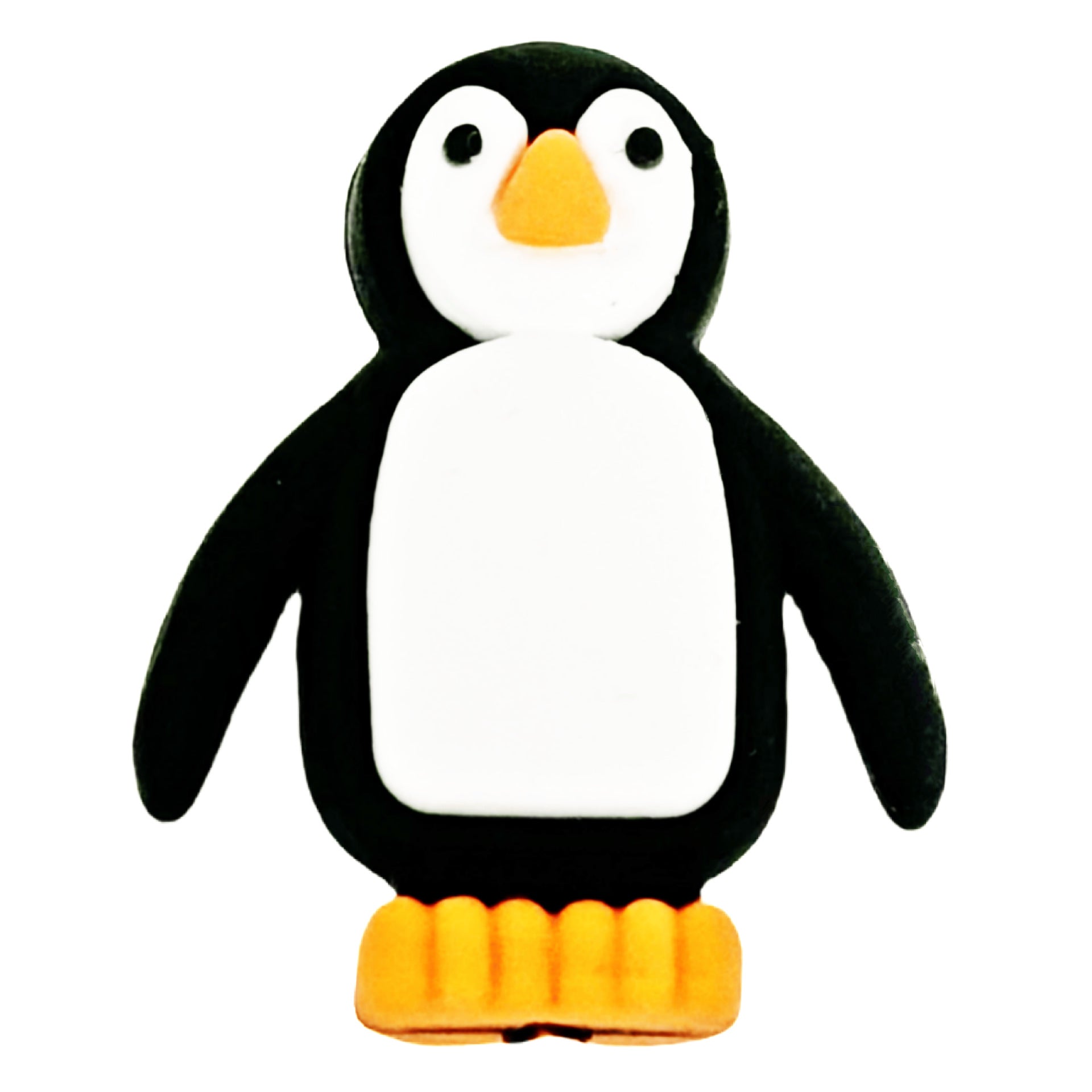 Wholesale 10pcs Cute Animal Cartoon Penguin 3D Focal Beads