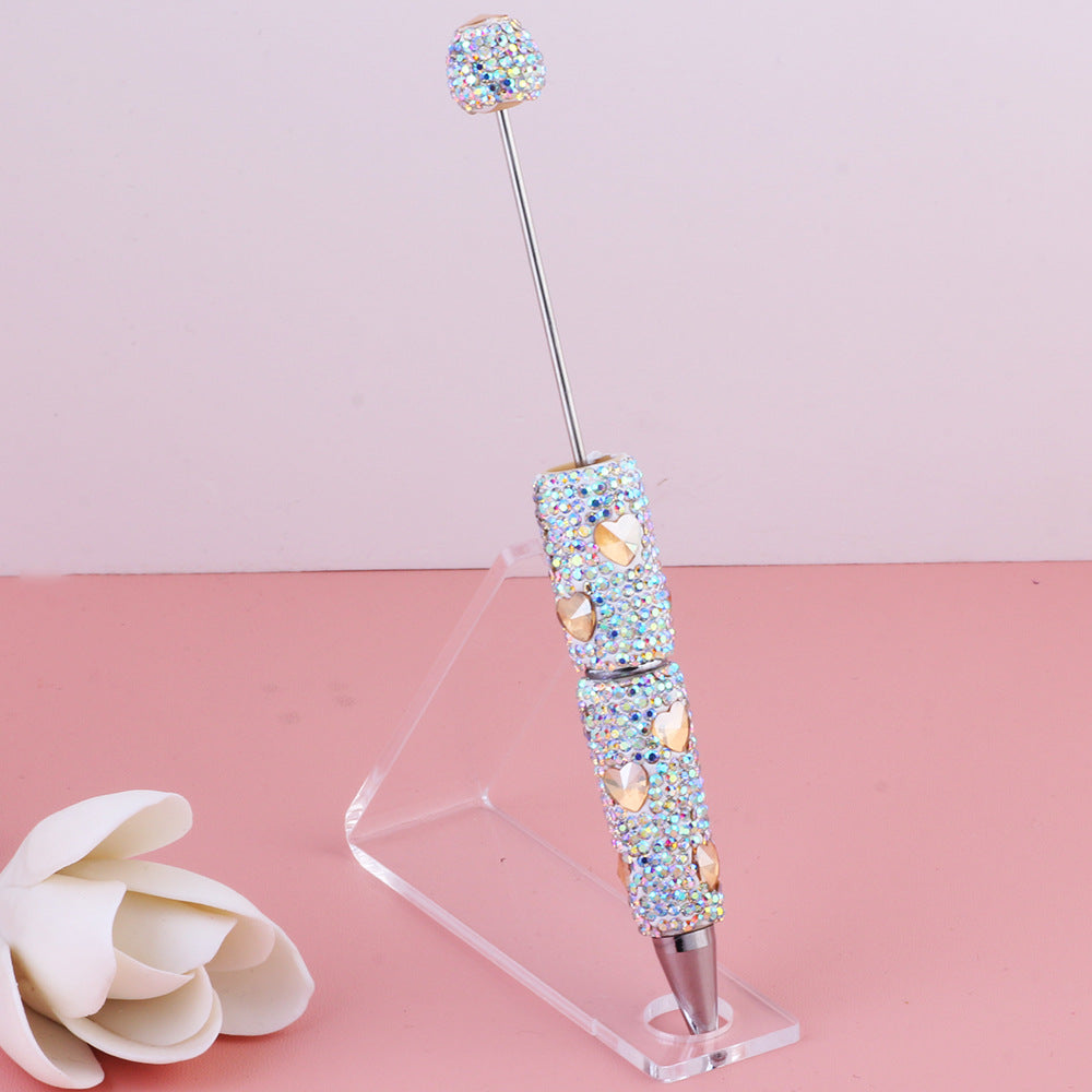 Wholesale 5pcs Valentine's Day Colorful Love Zircon Full Diamond Clay DIY Ballpoint Pen