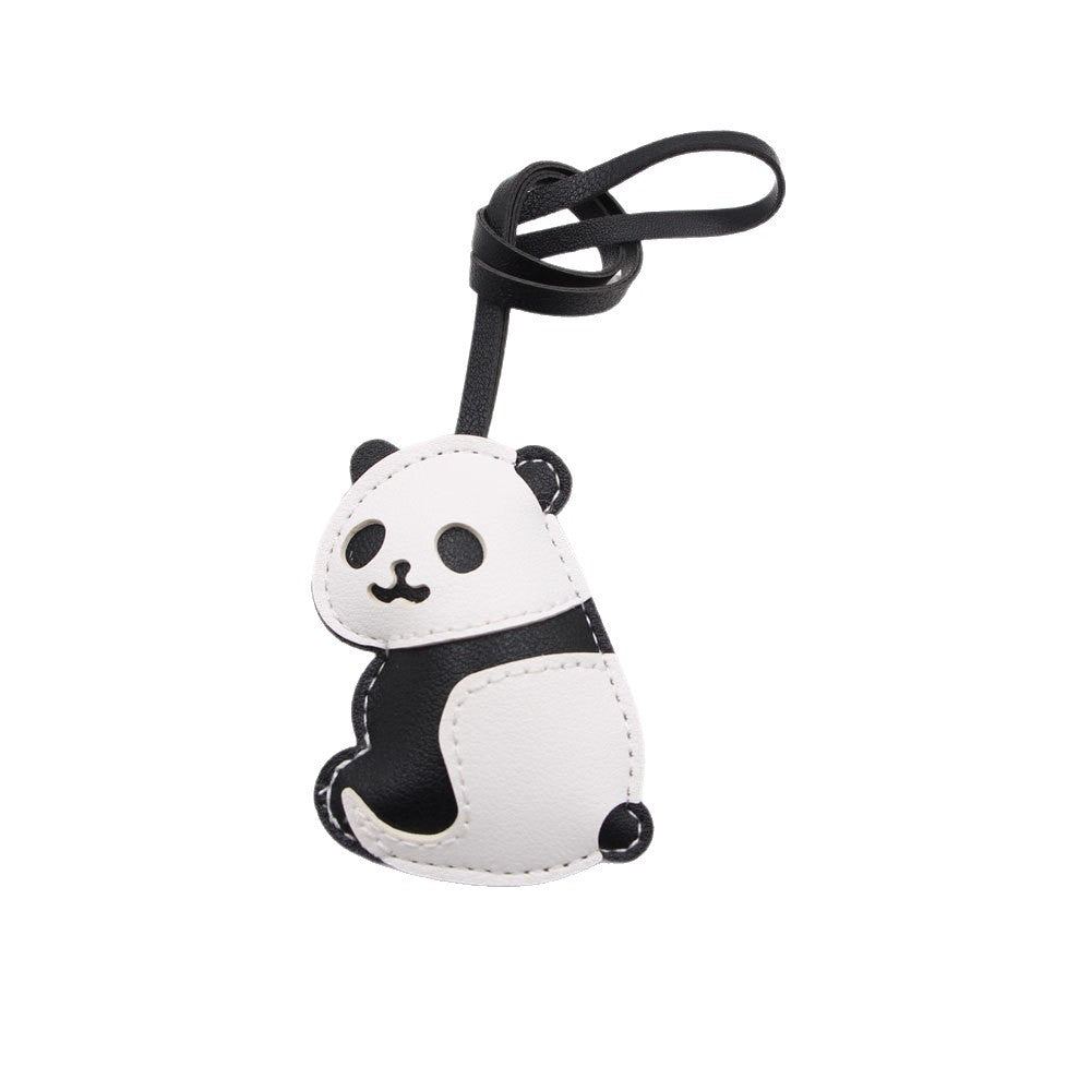 Wholesale Panda Theme Artificial Leather Bag Charm Pendant Trendy Fashion Accessory For Travel Souvenir And Boutique Resale