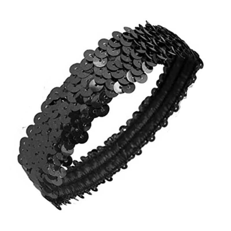 Wholesale Sports dance glitter shiny elastic headband