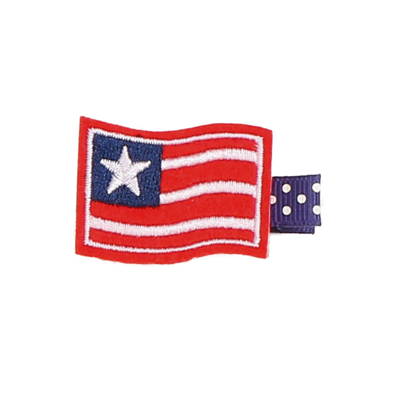 Wholesale American Independence Day Fabric Hair Clips