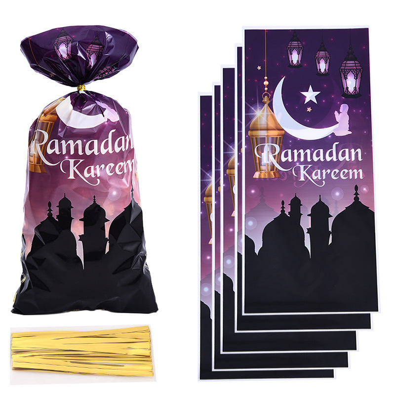 Wholesale New Spot Moon Castle Holiday Party Cellophane Gift Bags