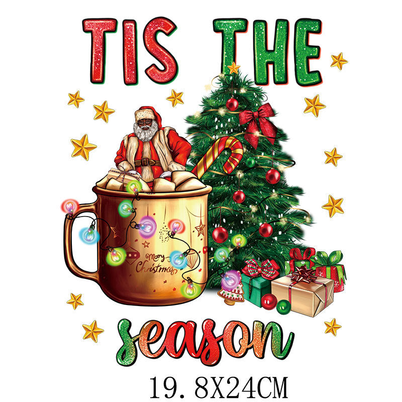 Wholesale Merry Christmas UV DTF Ready to Press Transfers Wraps