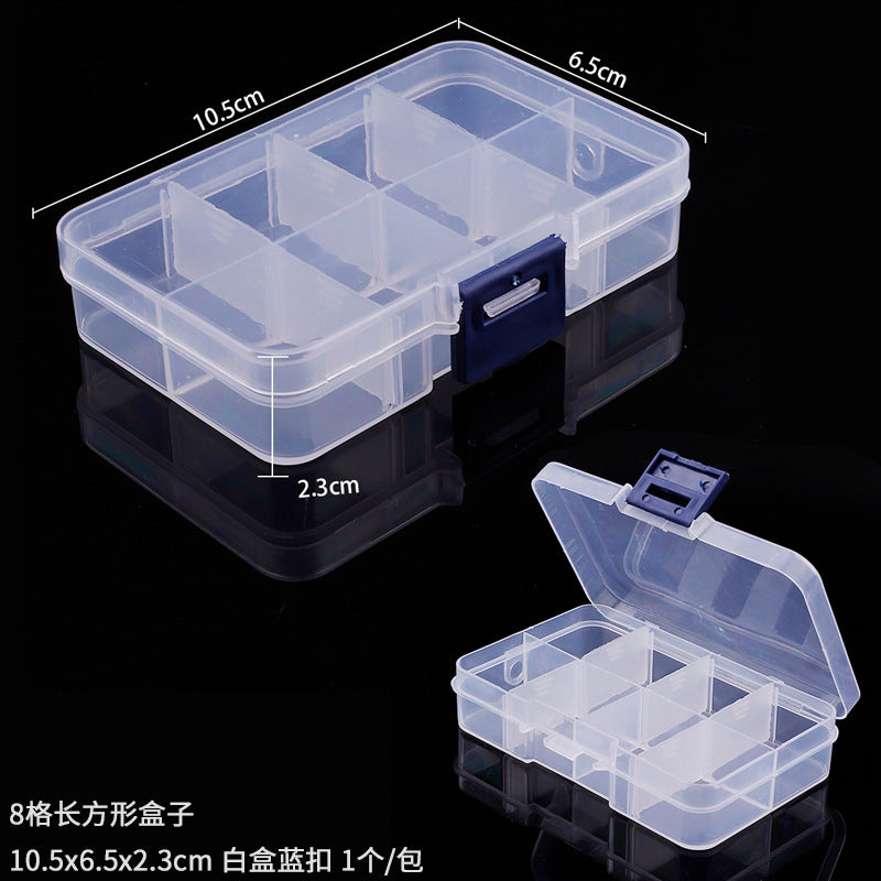 Wholesale Handmade DIY Bead Jewelry Removable Transparent Plastic Storage Box Tools
