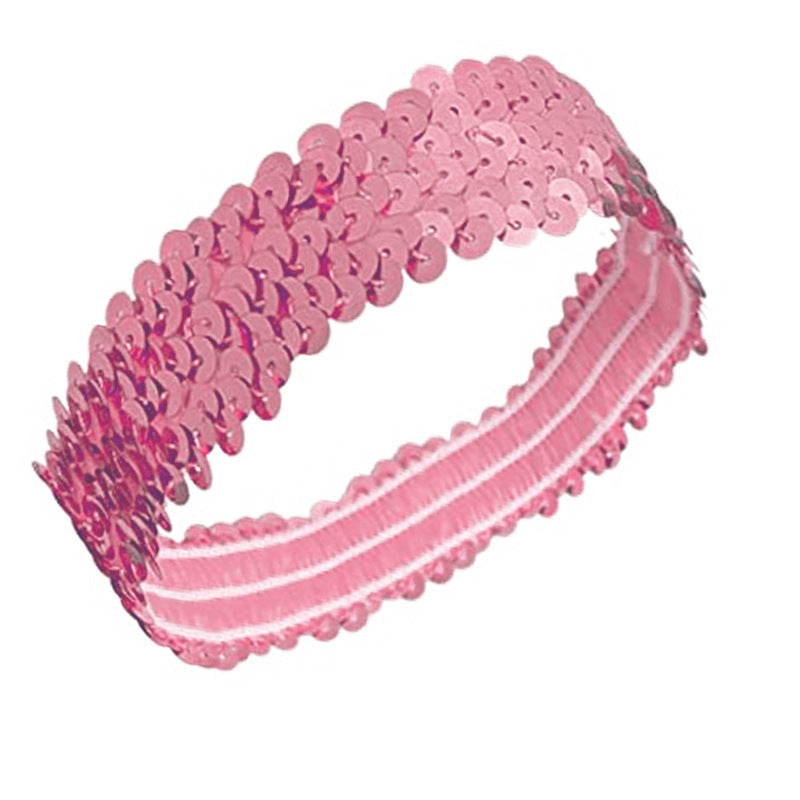 Wholesale Sports dance glitter shiny elastic headband