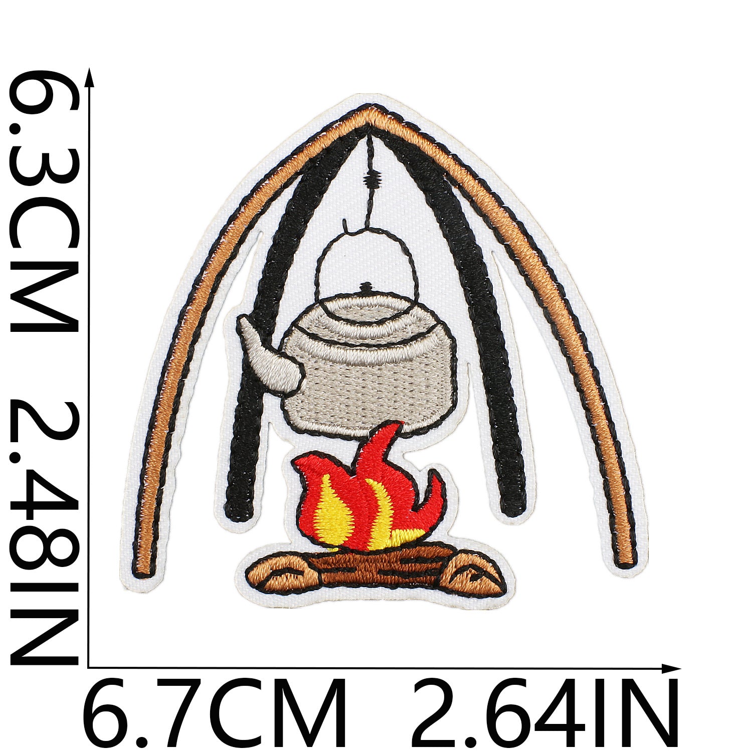 Wholesale Camper Car Embroidery Cloth Stickers