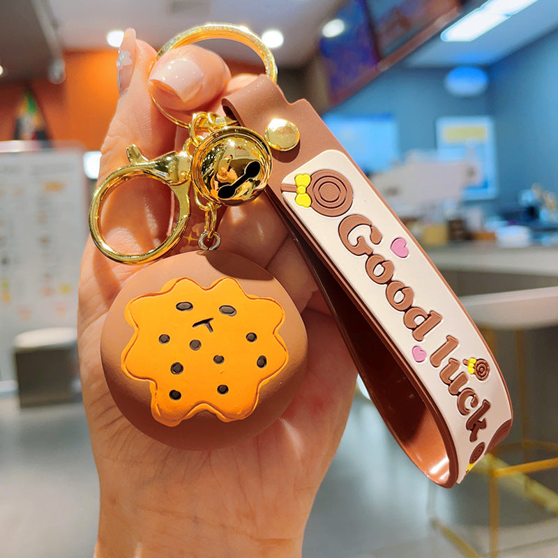 Wholesale Simulation Food Cookies Resin Keychain