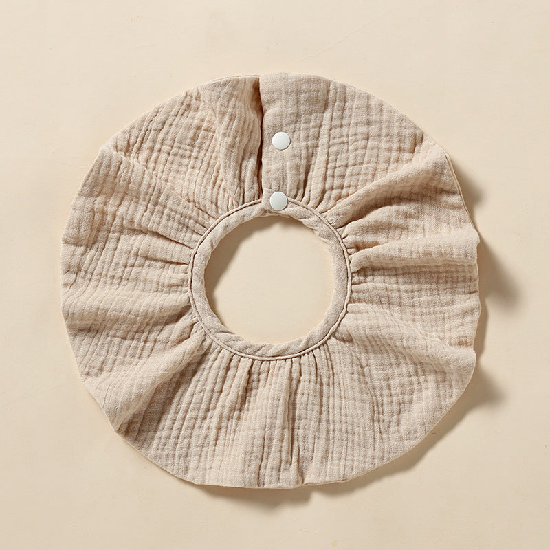 Wholesale Baby Bib 360-degree Bib Pure Cotton 4-layer Gauze Absorbent Bib Children Bib