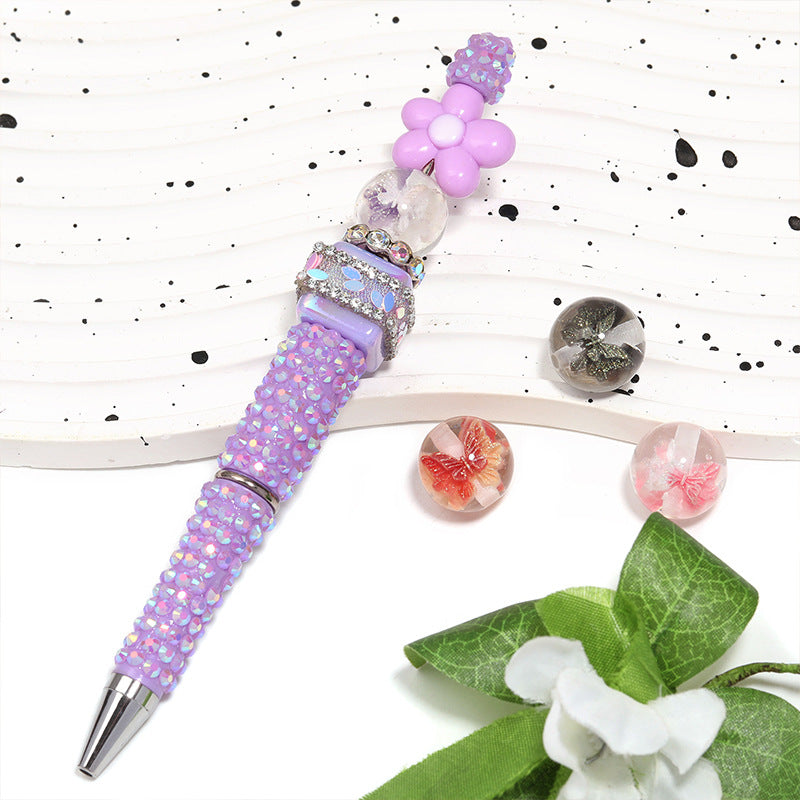 Wholesale 100pcs/pack Double-sided embedded fine glitter butterfly beads