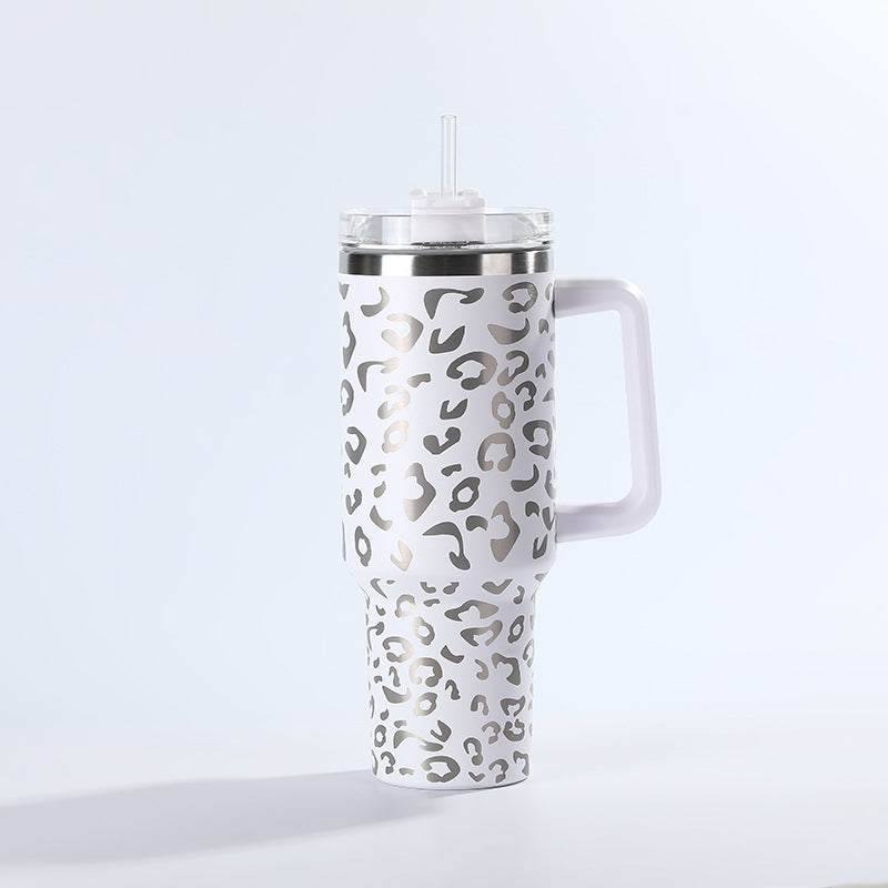 Wholesale Tumbler Leopard Print 40oz Stainless Steel Ice Bullies Cup