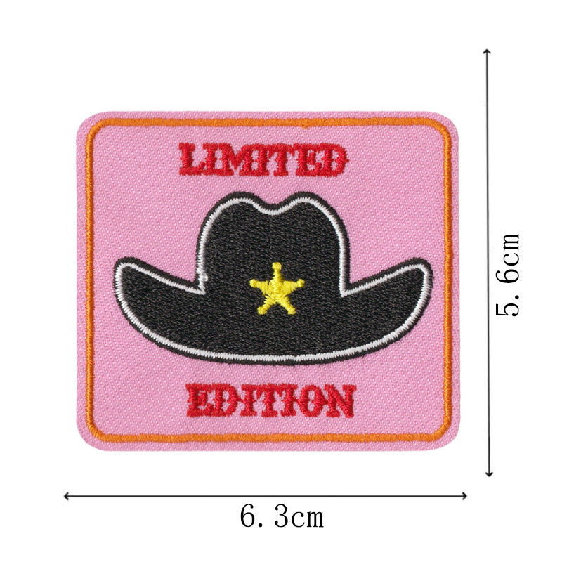 Wholesale Cartoon Denim Embroidered Patch Set Of 16 Iron On et Decor Craft Supply