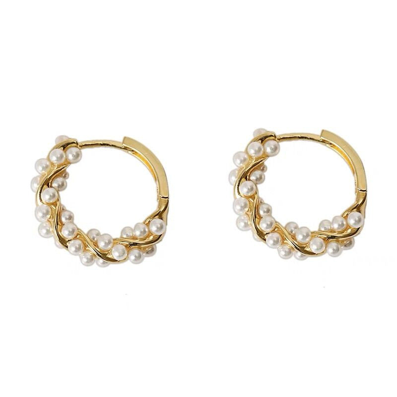 Wholesale Copper Pearl Earrings