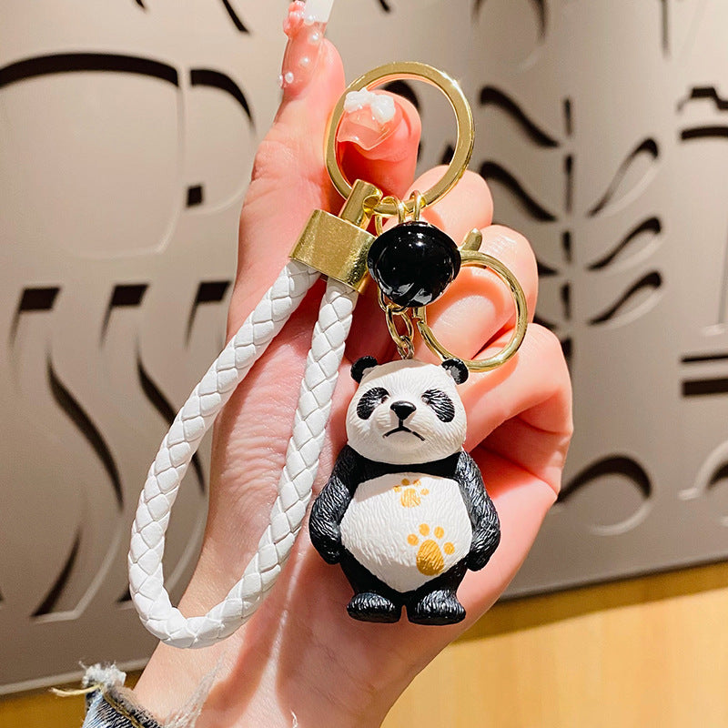 Wholesale Silicone Panda Doll Car Keychains