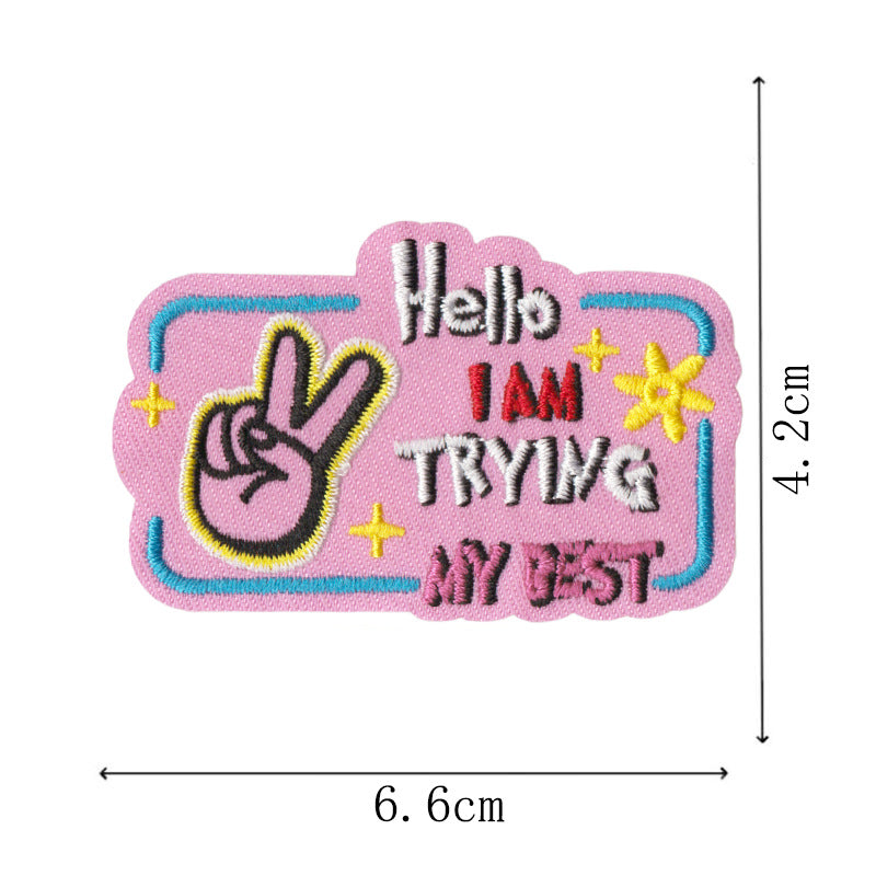 Wholesale Funny duck and cat embroidery DIY Patches