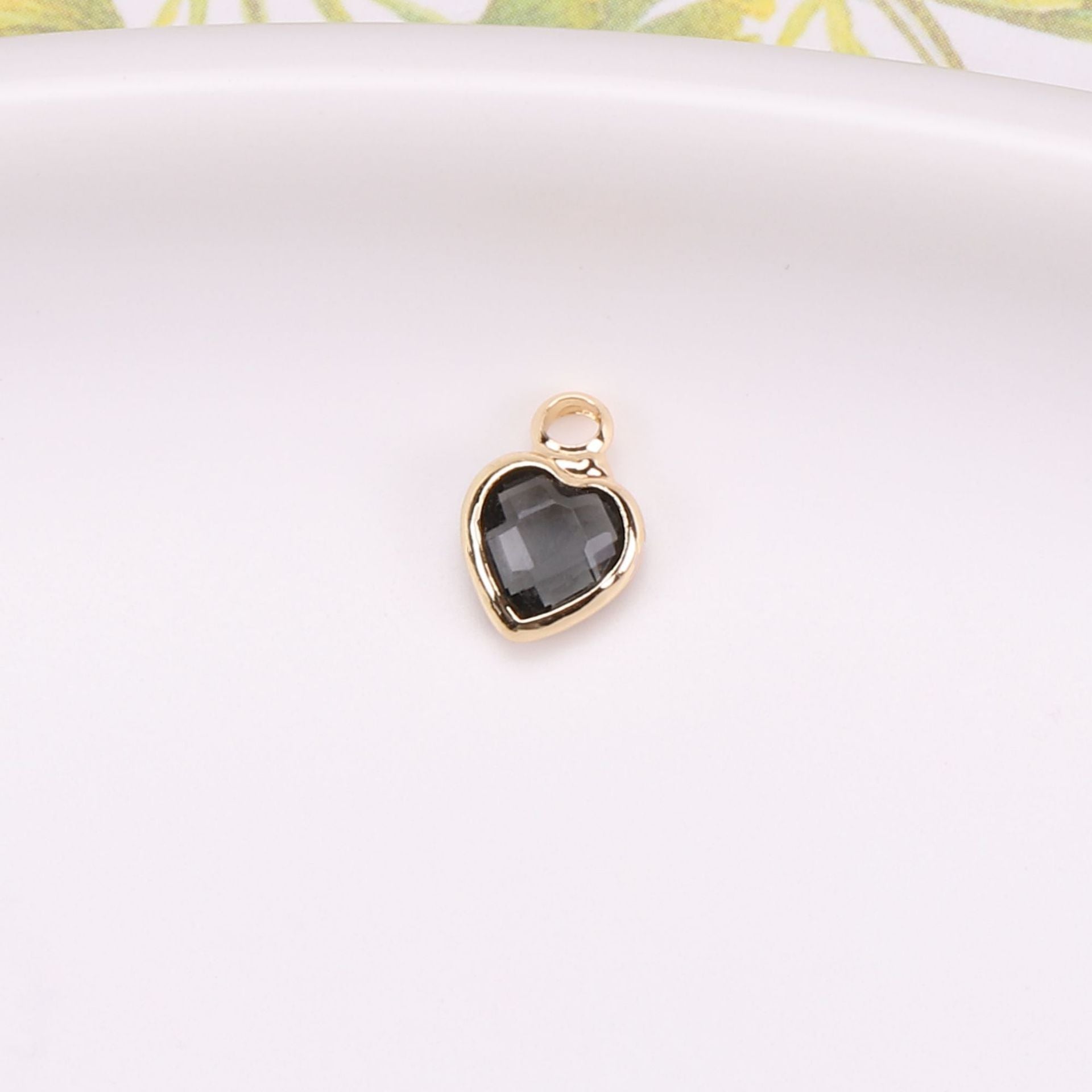 Wholesale Crystal Love Peach Heart Pendant