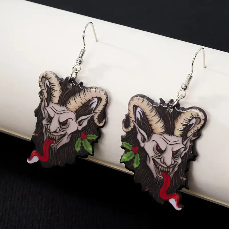 Wholesale  Horror Acrylic Flat Earrings