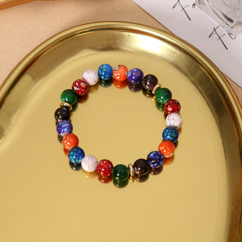 Wholesale Colorful Acrylic Beaded Bracelets