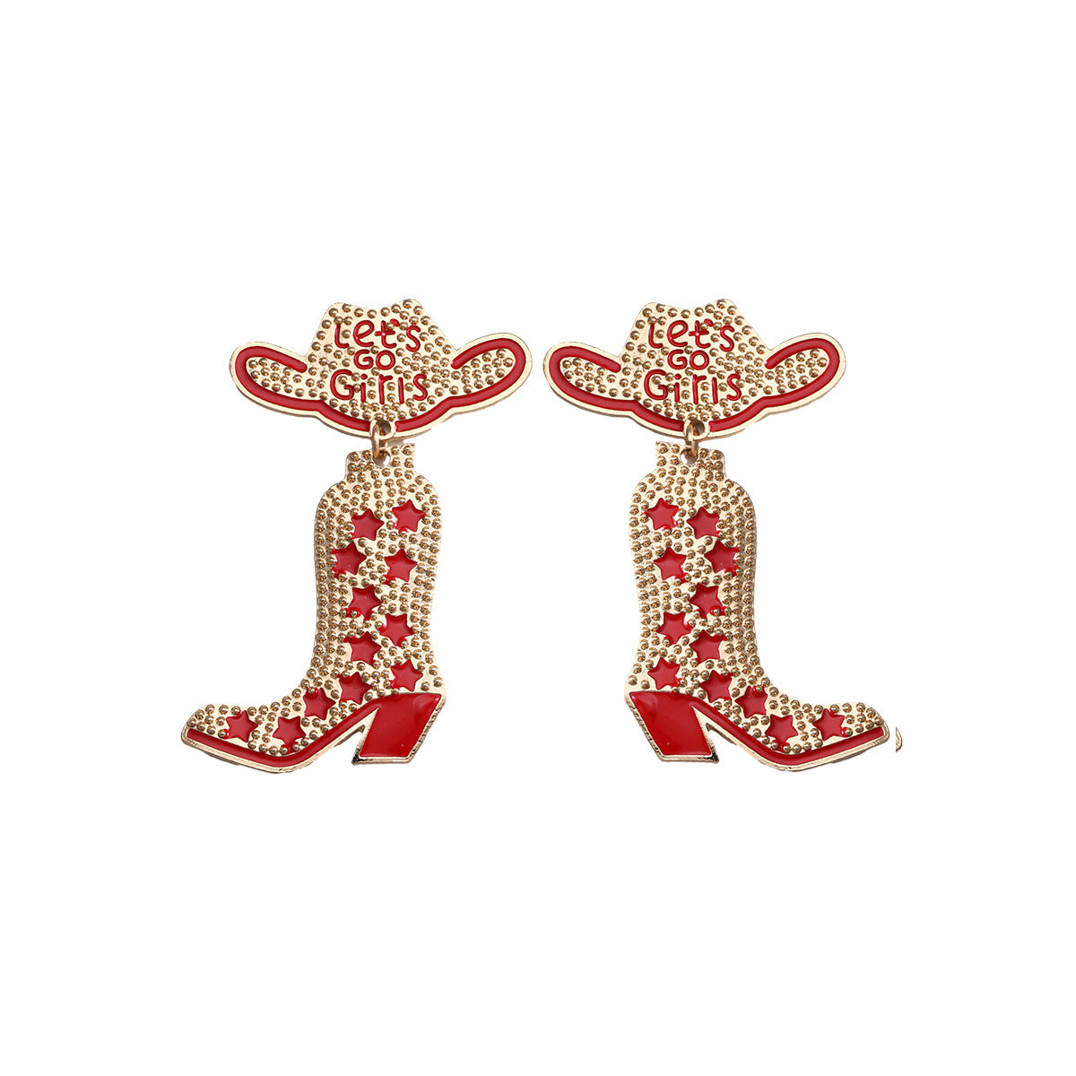 Wholesale Western Cowboy Hats, Boots, Alloy Earrings