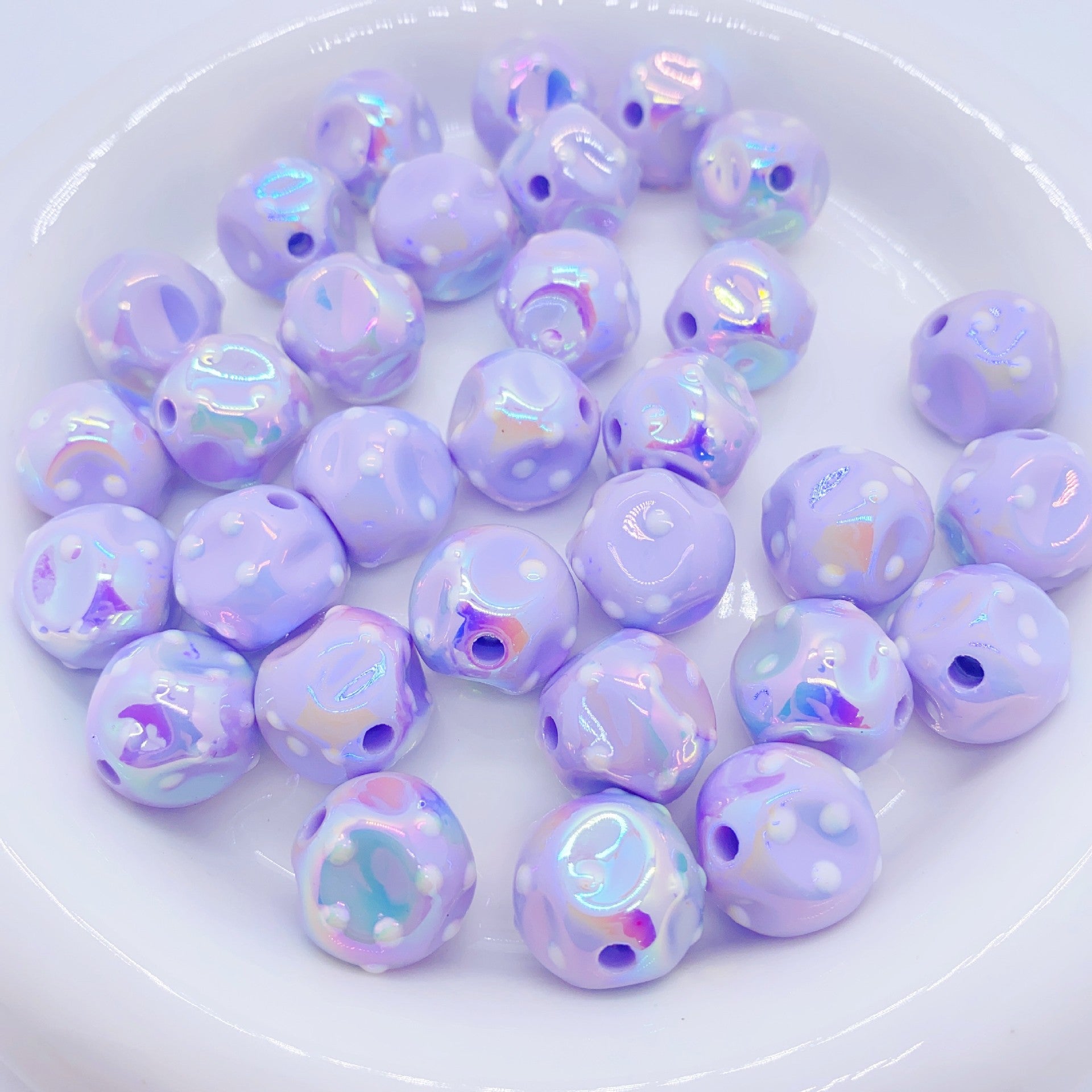 Wholesale 10pcs/pack Luminous Drops Oil Fig Meteorite Beads