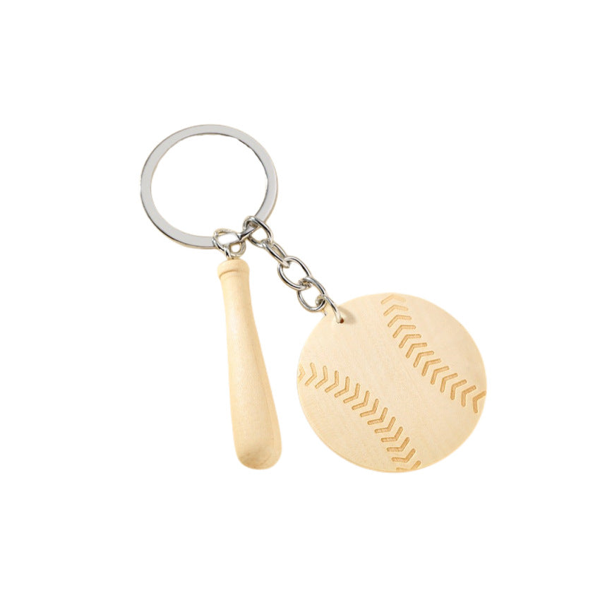 Wholesale Mother's Day MAMA Wooden Baseball Keychain