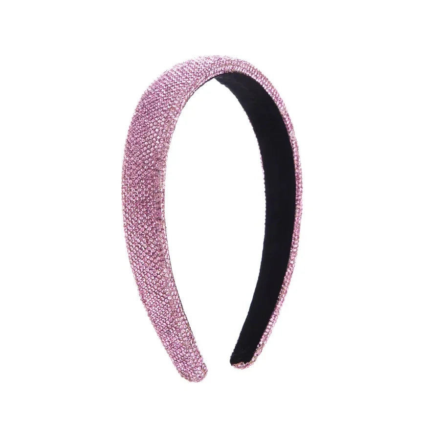 Wholesale Full diamond hair accessories rainbow net celebrity headband
