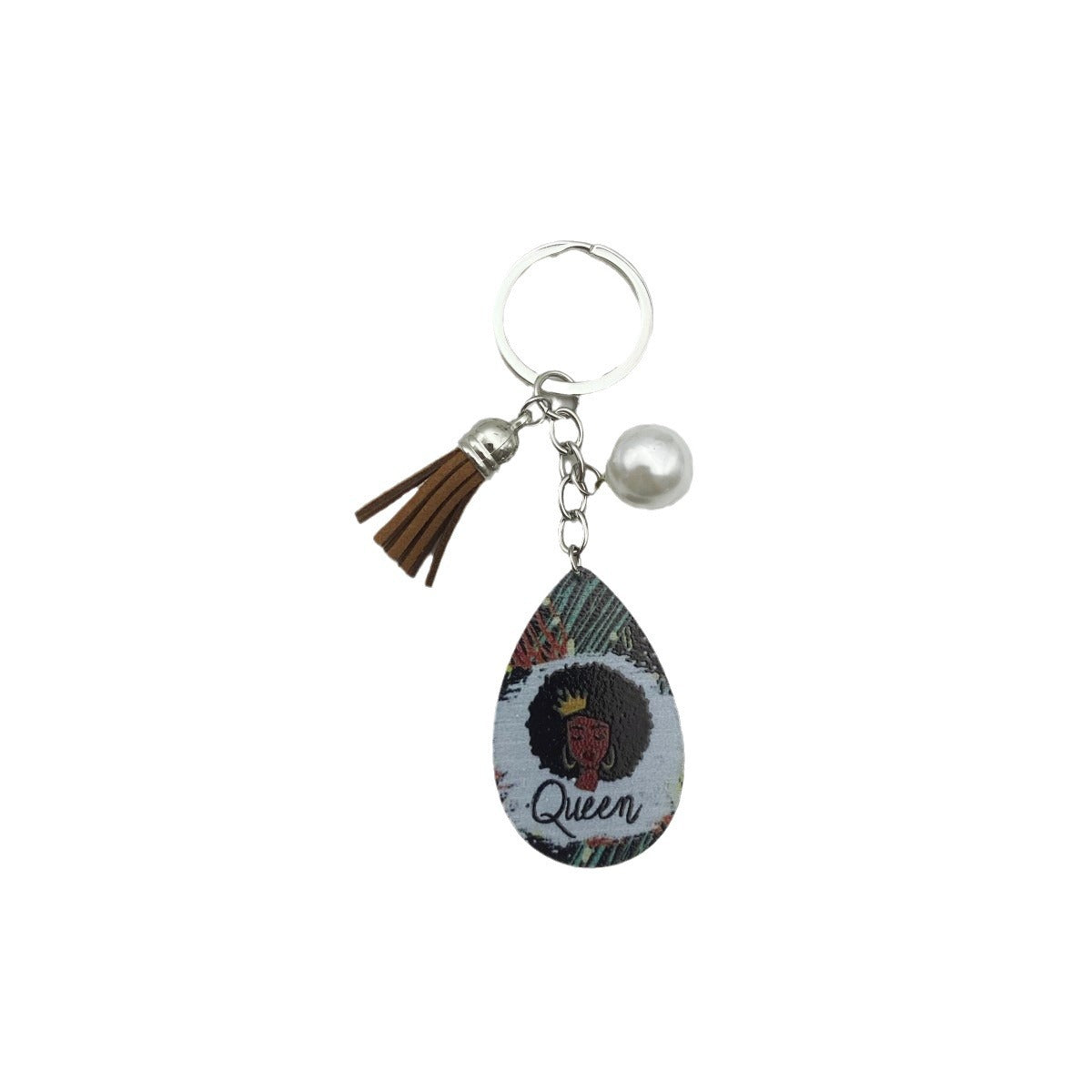 Wholesale Acrylic Black Printed Keychains